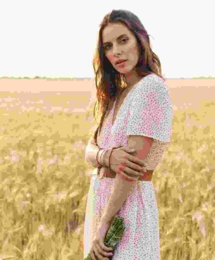 Dots Print Floral Dress
