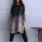 Shamooz Silk Heavy Embroidery 3PC Black