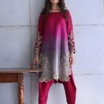 Shamooz Silk Heavy Embroidery 3PC Pink