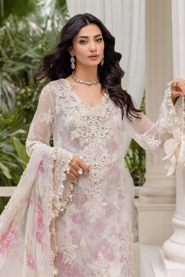 Chiffon Embroidered Digital Printed 3PC (6) Chiffon Embroidered Digital Printed 3PC - Image 1