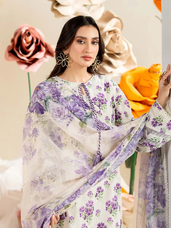 Lawn heavy embroidered maham luxury store (2) Most Hit Lawn Heavy Embroidered 3PC - Image 1