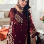 Luxury Embroidered Dhanak 3PC