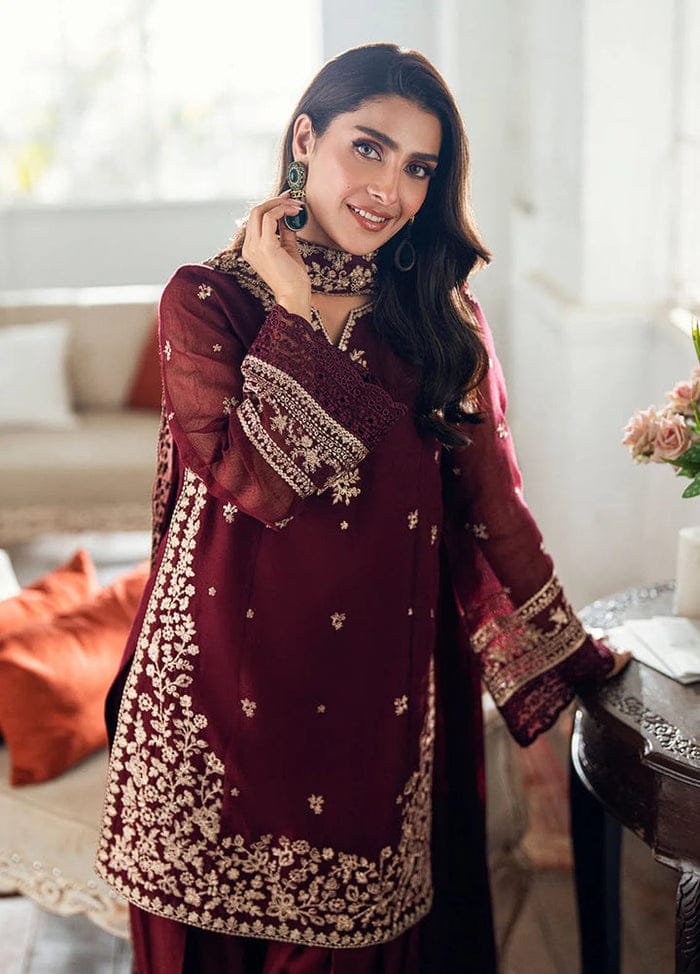 Luxury Embroidered Dhanak 3PC (1) Luxury Embroidered Dhanak 3PC - Image 1