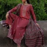 New Arrival Dhanak Heavy Embroidery Winter 3PC