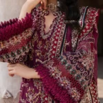 Elegant Premium Hand Made Embroidered Chiffon Gharara