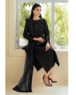 Luxury Heavy Sequence Embroidery 3PC Black
