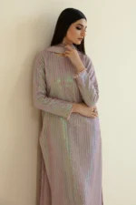 Luxury Heavy Sequence Embroidery 3PC Baby Pink