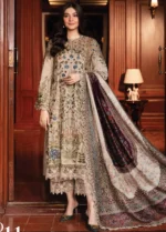 Printed Heavy Embroidered 3PC Lawn