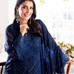 Luxury Royal Blue Heavy Embroidery 3PC