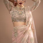 Premium Embroidery Lumiere Luxury Net Stitched Saree