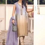 Shamooz Silk Heavy Embroidery 3PC Purple