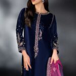 Naqashi Party wear fancy velvet 3PC