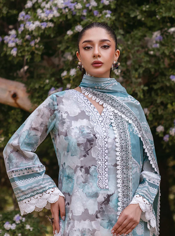 zinnia maham luxury store (3) Zinnia Lawn 3-PC Heavy Embroidered - Image 1