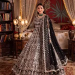 Elegant Luxury Chiffon Maxi – Heavy Spangle Embroidered Edition