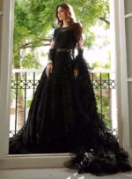 Luxury Heavy Embroidered Net Bridal Maxi - Image 3
