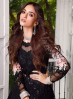 Luxury Heavy Embroidered Net Bridal Maxi - Image 7