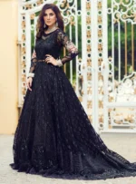 Luxury Heavy Embroidered Net Bridal Maxi