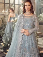 Luxury Qasab Net Handwork Formal Suit – Premium Wedding Collection - Image 3