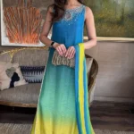 Premium Digital Lawn & Bamber Chiffon Unstitched 3PC