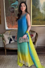 Premium Digital Lawn & Bamber Chiffon Unstitched 3PC - Image 3