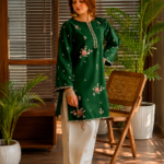Lawn Heavy Embroidered 2Pc Green - Summer Collection