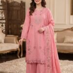 Heavy Embroidered Karandi 3-Piece Suit