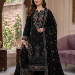 Heavy Embroidered Karandi 3-Piece Suit